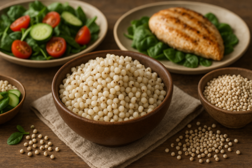 White sorghum stands out as one of nature's most nutritious grains, packed with protein, fiber, and antioxidants that can transform your daily meals. This ancient grain has sustained civilizations for thousands of years, and modern science confirms what traditional cultures have long known: white sorghum offers remarkable health benefits for contemporary lifestyles. People seeking gluten-free alternatives or simply wanting to diversify their nutrition find white sorghum to be an excellent choice. Let's explore why this versatile grain deserves a place in your kitchen. What Makes White Sorghum Special Sorghum, or the Indian millet, is also known as jowar. Rich in phenolic compounds, this grain provides complex carbs and is a perfect alternative to wheat. White sorghum specifically offers a mild flavor profile and light color that works well in various dishes. Sorghum originated in Africa thousands of years ago, and then spread through the Middle East and Asia via ancient trade routes, traveling to the Arabian Peninsula, India and China along the Silk Road. This global journey speaks to its adaptability and nutritional value. The grain contains impressive nutritional density. Here is why white sorghum stands apart from other grains: Protein Content: White sorghum provides substantial plant-based protein, making it an excellent choice for vegetarians and vegans. Fiber Benefits: The high fiber content supports digestive health and helps maintain stable blood sugar levels. Mineral Rich: Packed with essential minerals including iron, magnesium, and potassium. Antioxidant Properties: Contains beneficial compounds that support overall health. Health Benefits of White Sorghum Supports Digestive Health Sorghum is rich in a variety of nutrients, including B vitamins, which play an essential role in metabolism, nerve cell development, and healthy hair and skin. The fiber content in white sorghum promotes healthy digestion and supports beneficial gut bacteria. Regular consumption can help maintain digestive regularity and create a balanced gut microbiome. The whole grain nature of white sorghum provides prebiotics that feed beneficial bacteria in your digestive system. Perfect for Gluten-Free Diets A gluten-free grain, sorghum is rich in antioxidants, nutrients, protein and fiber. Sorghum is gluten-free, making it a suitable grain for people with celiac disease. White sorghum offers people with celiac disease or gluten sensitivity a safe and nutritious grain option. Unlike many gluten-free alternatives that lack nutrients, white sorghum maintains high nutritional value. It can replace wheat in most recipes without compromising taste or texture. Blood Sugar Management The complex carbohydrates in white sorghum release energy slowly, preventing rapid blood sugar spikes. This makes it particularly beneficial for people managing diabetes or those wanting to maintain steady energy levels throughout the day. The fiber content helps slow glucose absorption, supporting better blood sugar control when white sorghum replaces refined grains in meals. Heart Health Support It's also a rich source of magnesium, a mineral that's important for bone formation, heart health, and over 600 biochemical reactions. Magnesium supports cardiovascular function and helps regulate blood pressure. The antioxidants in white sorghum may help reduce inflammation, which is linked to heart disease. Regular consumption as part of a balanced diet can contribute to better cardiovascular health. Cancer-Fighting Properties Compounds in sorghum called 3-Deoxyanthoxyanins (3-DXA) are present in darker-colored sorgums, and to a lesser extent in white sorghum. Scientists at the University of Missouri tested extracts of black, red, and white sorghums and found that all three extracts had strong antiproliferative activity against human colon cancer cells. While white sorghum contains fewer of these compounds than darker varieties, it still provides beneficial antioxidants that may help protect against cellular damage. Nutritional Profile of White Sorghum White sorghum delivers impressive nutritional value per serving. Here's what makes it nutritionally dense: Macronutrients: High-quality protein (approximately 11 grams per cup) Complex carbohydrates for sustained energy Minimal fat content Micronutrients: B vitamins for energy metabolism Iron for oxygen transport Magnesium for muscle and nerve function Phosphorus for bone health Potassium for heart function Research suggests that sorghum contains essential nutrients, including B vitamins, iron, magnesium, and potassium. It is also a good source of protein, offering a plant-based alternative for those seeking to diversify their protein intake. Find out whether green millet or red millet is the better choice for effective and healthy weight loss. How to Include White Sorghum in Your Meals Breakfast Options Start your day with white sorghum porridge topped with fresh fruits and nuts. Cook it similar to oatmeal, but allow extra time for the grains to soften completely. White sorghum flour works wonderfully in pancakes, muffins, and breakfast breads. Its mild flavor won't overpower other ingredients. Lunch and Dinner Ideas Our white sorghum can be popped like popcorn or used in pilafs, salads and anywhere else whole grains are called for. Try these preparation methods: Grain Bowls: Use cooked white sorghum as a base for Buddha bowls with roasted vegetables and lean proteins. Salads: Add cooled, cooked white sorghum to green salads for extra texture and nutrition. Pilafs: Replace rice in pilaf recipes with white sorghum for a nuttier flavor and better nutrition. Soups and Stews: White sorghum adds heartiness to vegetable soups and meat stews. Baking Applications White sorghum flour is a versatile, gluten-free flour made from finely ground white sorghum grain. It has a light color, mild flavor, and smooth texture, making it an excellent alternative to traditional wheat flour in a variety of culinary applications. White sorghum flour can replace up to 25% of regular flour in most recipes without major adjustments. For completely gluten-free baking, combine it with other gluten-free flours for best results. Cooking Tips for White Sorghum Preparation Time: White sorghum takes longer to cook than most grains. Plan for 45-60 minutes of cooking time. Soaking Benefits: Soaking white sorghum overnight reduces cooking time and improves digestibility. Liquid Ratios: Use a 3:1 ratio of liquid to grain for proper cooking. Flavor Pairings: White sorghum pairs well with herbs like thyme and rosemary, and complements both sweet and savory dishes. Storage: Store cooked white sorghum in the refrigerator for up to one week or freeze for longer storage. Environmental Benefits of Choosing White Sorghum White sorghum grows well in challenging climates and requires less water than many other grains. This drought tolerance makes it an environmentally sustainable choice that supports agricultural diversity. The grain grows efficiently without extensive irrigation, making it a climate-smart crop that can help address food security challenges while requiring fewer natural resources. How Infinity Agrix Supports Your Healthy Choices Infinity Agrix recognizes the growing demand for nutritious, sustainable grain options like white sorghum. As a leading agricultural products manufacturer and supplier in India, Infinity Agrix has been connecting farmers and consumers with high-quality grains for over two decades. Based in Kachchh, Gujarat, Infinity Agrix specializes in ethically sourced agricultural products that meet international quality standards. The company's commitment to supporting farmers while delivering premium products aligns perfectly with the growing interest in ancient grains like white sorghum. Infinity Agrix' expertise in agricultural products means they understand the importance of proper handling and processing to maintain the nutritional benefits of grains like white sorghum. Their established distribution network helps ensure that quality grains reach consumers who are making healthier food choices. The company's focus on organic and sustainable farming practices supports the production of grains that retain their natural nutritional profiles. This commitment to quality makes Infinity Agrix a reliable partner for those seeking to incorporate nutritious grains into their diets. Making the Switch to White Sorghum Transitioning to white sorghum doesn't require dramatic changes to your cooking routine. Start by substituting it for rice in one meal per week, then gradually increase usage as you become comfortable with cooking techniques. Experiment with white sorghum flour in familiar recipes like muffins or pancakes. The mild flavor makes it an easy introduction to gluten-free baking. Consider batch cooking white sorghum on weekends to have it ready for quick meals throughout the week. This preparation strategy makes healthy eating more convenient. Storage and Selection Tips When purchasing white sorghum, look for grains that appear uniform in color and size. Avoid packages with broken grains or signs of moisture damage. Store white sorghum in airtight containers in a cool, dry place. Properly stored whole grains can maintain quality for up to two years. White sorghum flour should be stored in the refrigerator or freezer to prevent rancidity, especially in warm climates. White sorghum represents a smart choice for anyone looking to improve their nutrition while enjoying diverse, flavorful meals. Its combination of protein, fiber, and essential nutrients makes it a valuable addition to modern diets. Ready to explore the benefits of white sorghum and other premium agricultural products? Connect with Infinity Agrix to learn more about sourcing high-quality grains that support your healthy lifestyle and culinary adventures. Frequently Asked Questions Is white sorghum safe for people with celiac disease? Yes, white sorghum is naturally gluten-free and safe for people with celiac disease or gluten sensitivity. It provides a nutritious alternative to wheat-based products. How does white sorghum compare to quinoa nutritionally? White sorghum contains similar protein levels to quinoa but offers more fiber and different mineral profiles. Both are excellent gluten-free grain choices with unique nutritional benefits. Can I substitute white sorghum flour directly for wheat flour? White sorghum flour works best when replacing up to 25% of wheat flour in recipes. For completely gluten-free baking, combine it with other gluten-free flours and binding agents. How long does white sorghum take to cook? Whole white sorghum grains typically require 45-60 minutes of cooking time. Soaking overnight can reduce cooking time by 10-15 minutes. What does white sorghum taste like? Why White Sorghum Healthy Choice for Your Meal